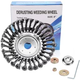 6/8/10 Inc Steel Grasss Trimmer Head Brushcutter Wire Debroussailleuse Weed Brush Blade for Garden Lawnmover Power Tool