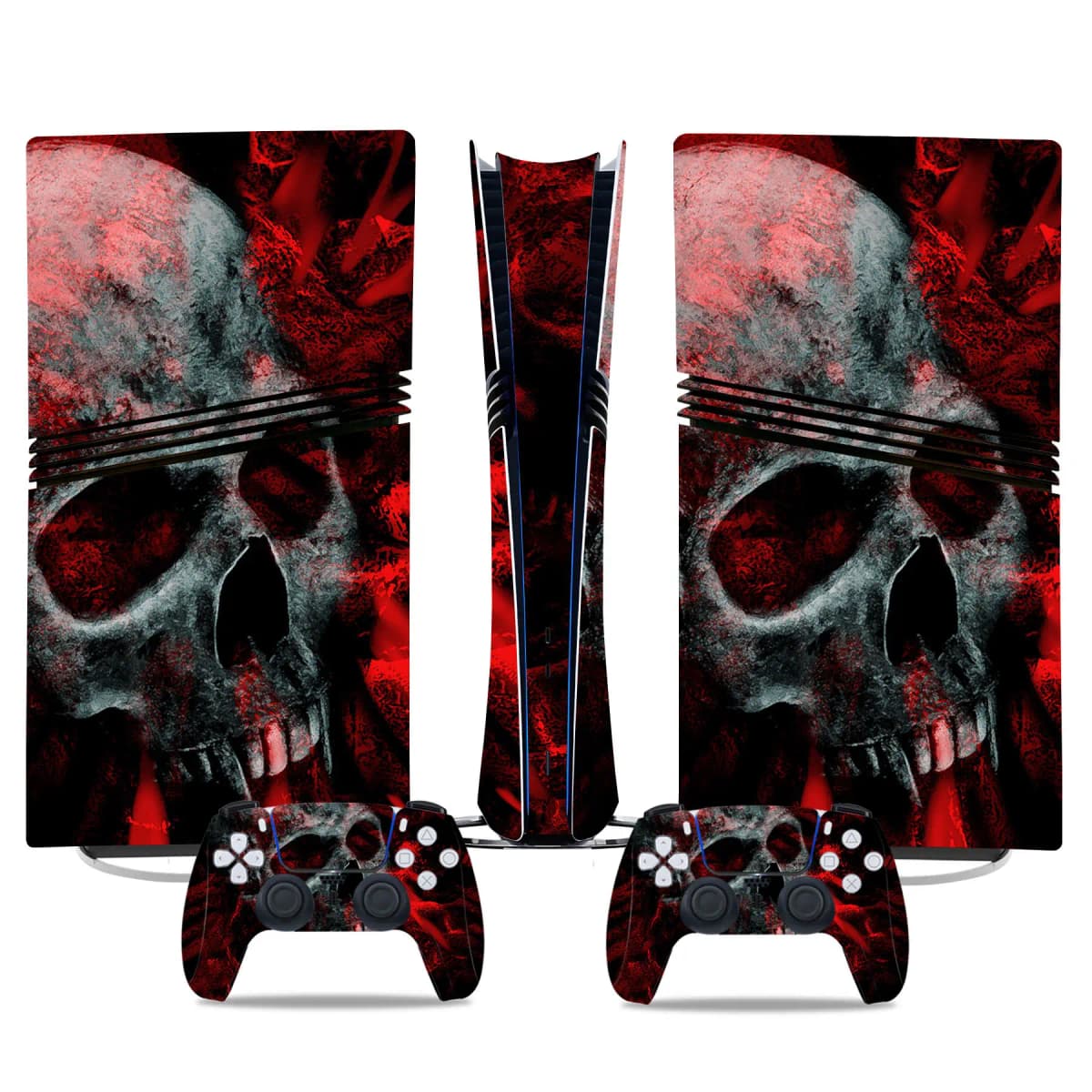Skin Sticker for PS5 Pro Digital Edition Vinyl Decal Full Skin Cover Protective Wrap for Console Controller