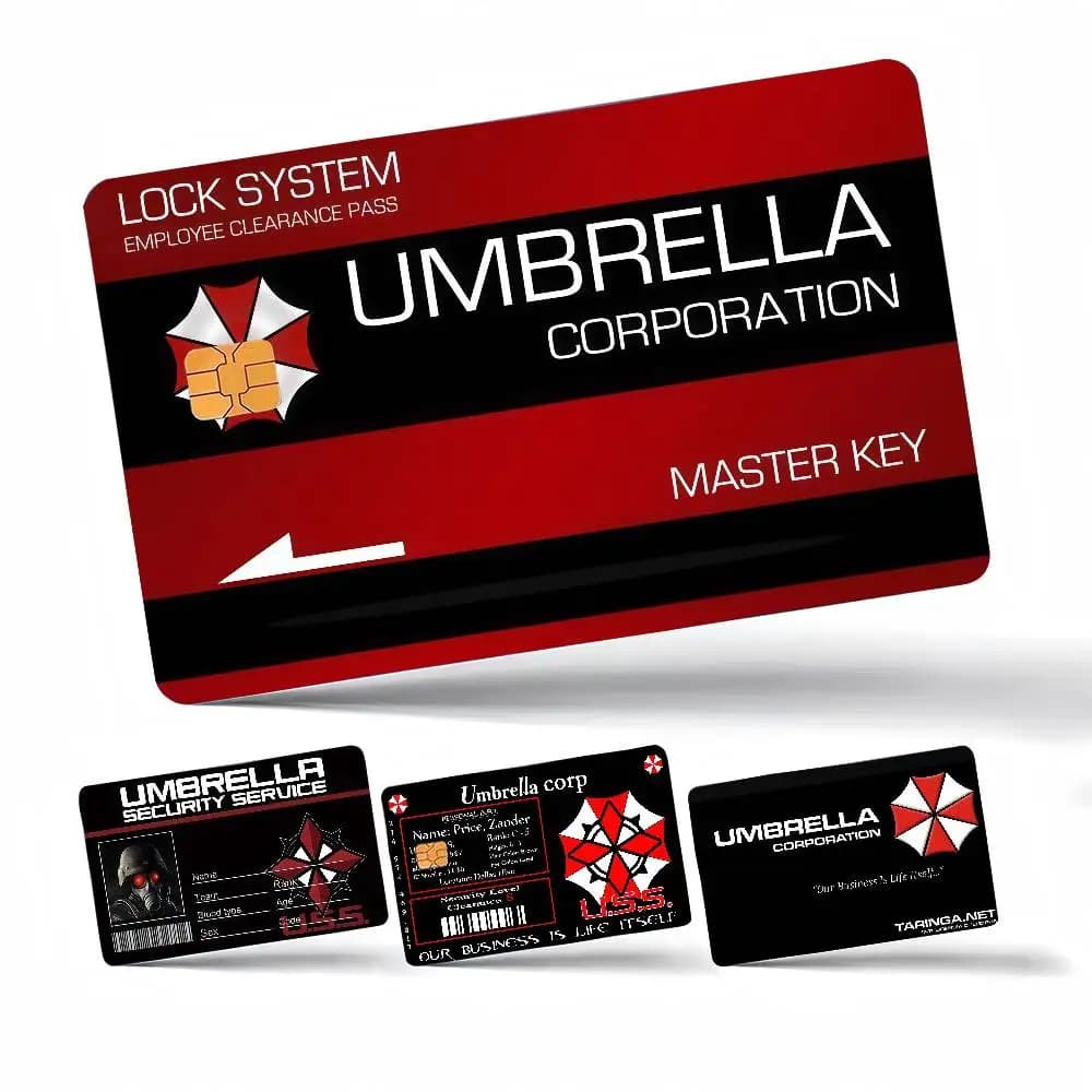 Game R-Resident E-Evil Credit Card Skin Stickers For VISA Bank Bus Metro Access Card Protective Film Cover Sticker Decal Women