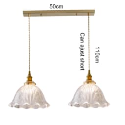 LED Vintage Glass Pendant Light Green Hanging Lamps Living Room Decor Luminaire Hall Bedroom Dining Room Indoor Fixture Lustre