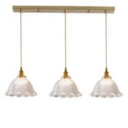 LED Vintage Glass Pendant Light Green Hanging Lamps Living Room Decor Luminaire Hall Bedroom Dining Room Indoor Fixture Lustre