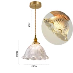 LED Vintage Glass Pendant Light Green Hanging Lamps Living Room Decor Luminaire Hall Bedroom Dining Room Indoor Fixture Lustre