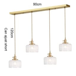 LED Vintage Glass Pendant Light Green Hanging Lamps Living Room Decor Luminaire Hall Bedroom Dining Room Indoor Fixture Lustre
