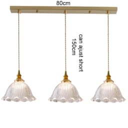 LED Vintage Glass Pendant Light Green Hanging Lamps Living Room Decor Luminaire Hall Bedroom Dining Room Indoor Fixture Lustre