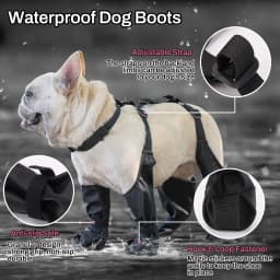 Anti-Slip Dog Shoes Pet Paw Dog Rain Booties Dirty-proof Anti-fall Dog Outdoor Suspender Sock Shoes Winter Waterproof Dog Boots