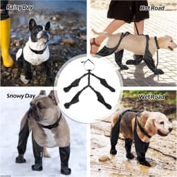 Anti-Slip Dog Shoes Pet Paw Dog Rain Booties Dirty-proof Anti-fall Dog Outdoor Suspender Sock Shoes Winter Waterproof Dog Boots