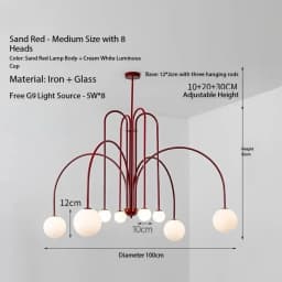 Nordic Minimalist Pendant Light for Living Room Restaurant  Dining Room Lamp Cafe Clothing Store Art Black Gold Red Chandelier