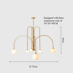 Nordic Minimalist Pendant Light for Living Room Restaurant  Dining Room Lamp Cafe Clothing Store Art Black Gold Red Chandelier