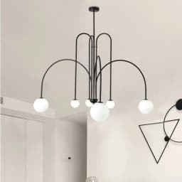 Nordic Minimalist Pendant Light for Living Room Restaurant  Dining Room Lamp Cafe Clothing Store Art Black Gold Red Chandelier