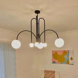 Nordic Minimalist Pendant Light for Living Room Restaurant  Dining Room Lamp Cafe Clothing Store Art Black Gold Red Chandelier