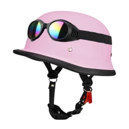 Motorcycle Half Helmet Vintage German Style Pilot Motobike Helmets Open Face Retro Motocross Helmet Motorcycle Accessories Dot