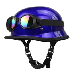 Motorcycle Half Helmet Vintage German Style Pilot Motobike Helmets Open Face Retro Motocross Helmet Motorcycle Accessories Dot