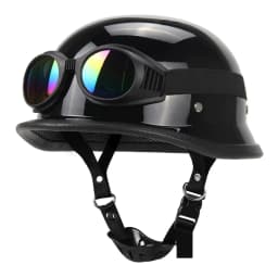Motorcycle Half Helmet Vintage German Style Pilot Motobike Helmets Open Face Retro Motocross Helmet Motorcycle Accessories Dot