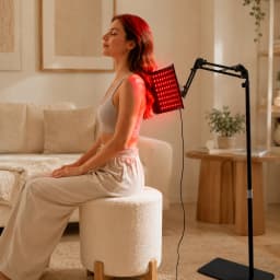 Infrared Light Lamps with Stand 660nm Red Light & 850nm Near Infrared Lamp Device for Beauty at Home