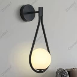 Nordic Minimalist LED Wall Lamp Bathroom Bedside Glass Ball Vintage Wall Lights Artistic Indoor Lighting For Staircase Aisle