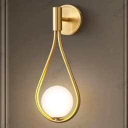 Nordic Minimalist LED Wall Lamp Bathroom Bedside Glass Ball Vintage Wall Lights Artistic Indoor Lighting For Staircase Aisle