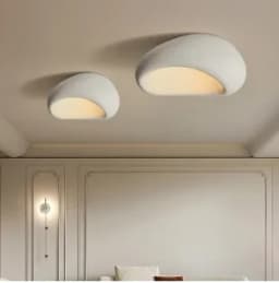 Japanese Wabi Sabi Style Ceiling Light for Bedrooms Living Rooms Study Rooms Simple Modern Cream Style Lighting Fixtures