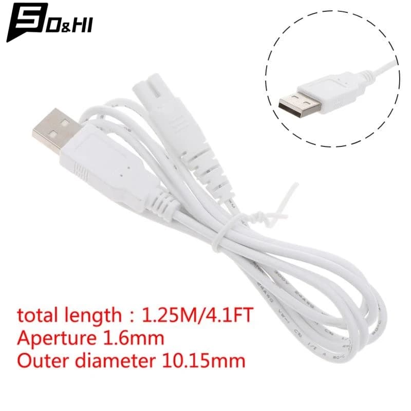 1Pcs White USB Cable Charging Line Suit HF-5 HF-9 HF-6 Oral Irrigator Teeth Water Flosser Accessories