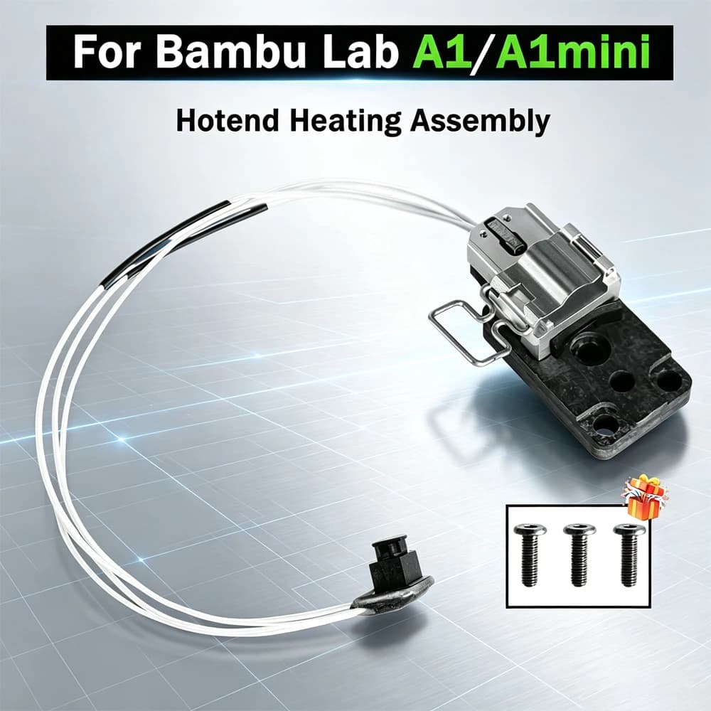 For Bambu Lab A1/A1mini Hotend Upgraded Heating Assembly High Temperature Resistance for Bambu Lab A1 Mini Bambulab Accessories