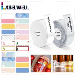 Marklife P15/P12/P11 Label Printer White Label Paper 12*40mm Transparent Label Sticker Waterproof Adhesive Tape for D30 Labeller