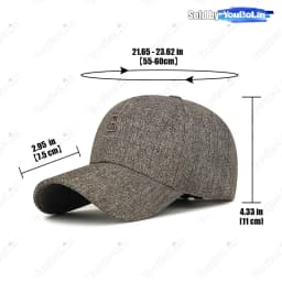 Mens Outdoor Hard Top Embroidered B Letter 1913 Baseball Cap Middle-Aged Leisure Sun Protection Trend All-Match Baseball Cap