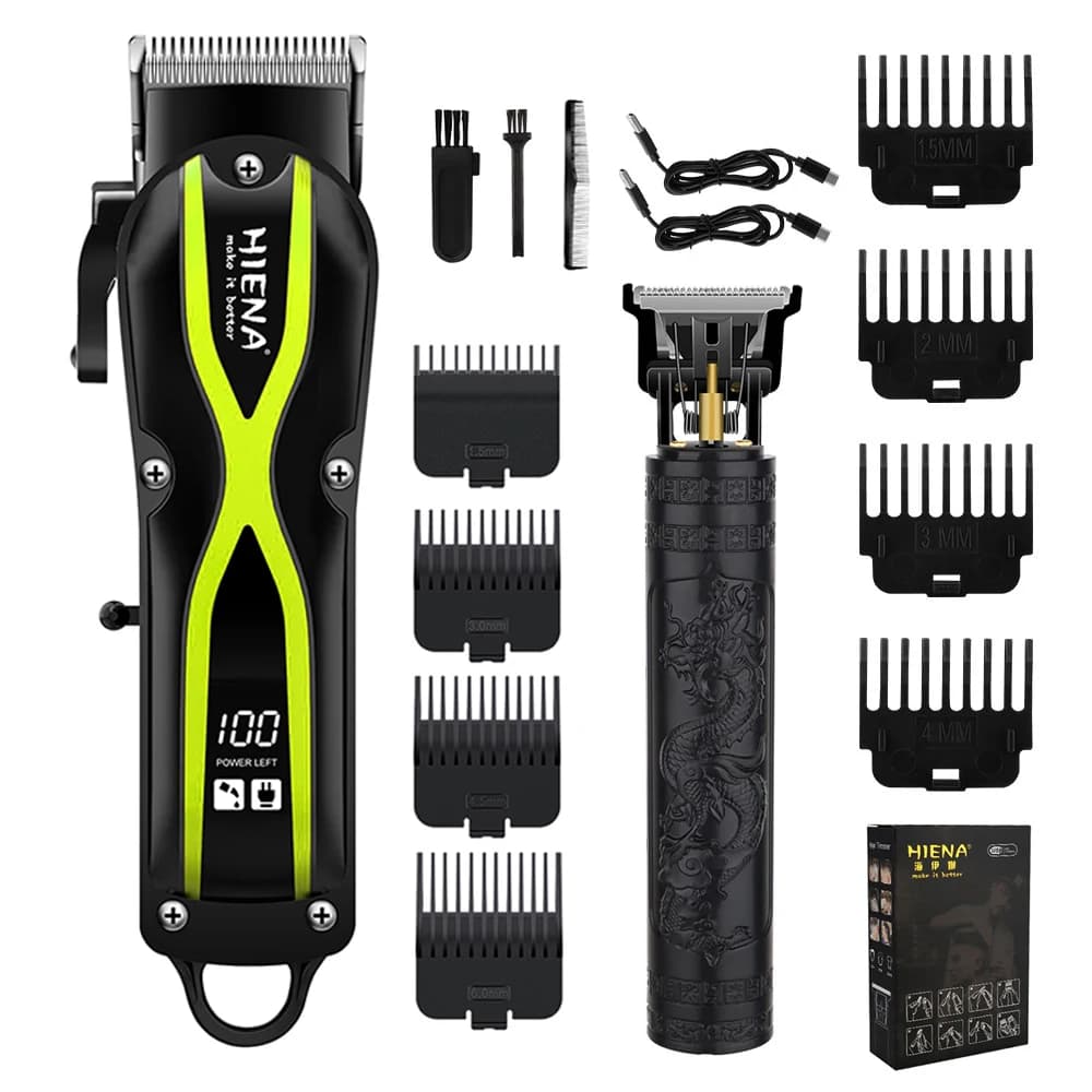 Hiena Electric Hair Clipper U Rechargeable Cordless Beard Trimmer Men Powerful Electric Hair Clipper Trimming ToolB