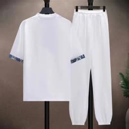 (Shirt + trousers) 2026 summer shirts men fashion Cotton shirts men's breathable sets High quality shirts Two Piece size M-5XL