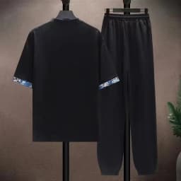 (Shirt + trousers) 2026 summer shirts men fashion Cotton shirts men's breathable sets High quality shirts Two Piece size M-5XL