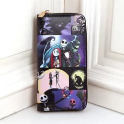 Nightmare Before Christmas Jack Skellington Sally Wallet Cartoon Print Multifunctional Fashion Coin Purse Boy Girl Birthday Gift