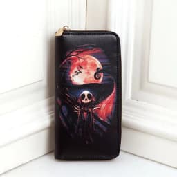Nightmare Before Christmas Jack Skellington Sally Wallet Cartoon Print Multifunctional Fashion Coin Purse Boy Girl Birthday Gift