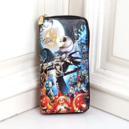Nightmare Before Christmas Jack Skellington Sally Wallet Cartoon Print Multifunctional Fashion Coin Purse Boy Girl Birthday Gift