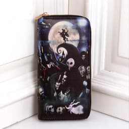 Nightmare Before Christmas Jack Skellington Sally Wallet Cartoon Print Multifunctional Fashion Coin Purse Boy Girl Birthday Gift