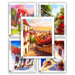 CHENISTORY Diamond Painting Pictures 5D Simple Diy Crafts Drawings With Diamonds Landscape house Crystal Living Room Decoration