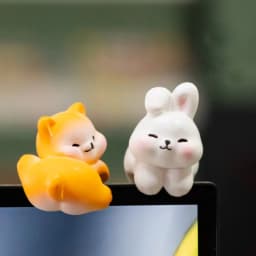 Cute Cartoon Small Animal Car Dashboard Accessories, Humorous Car Interior Ornaments and Screen Decorations