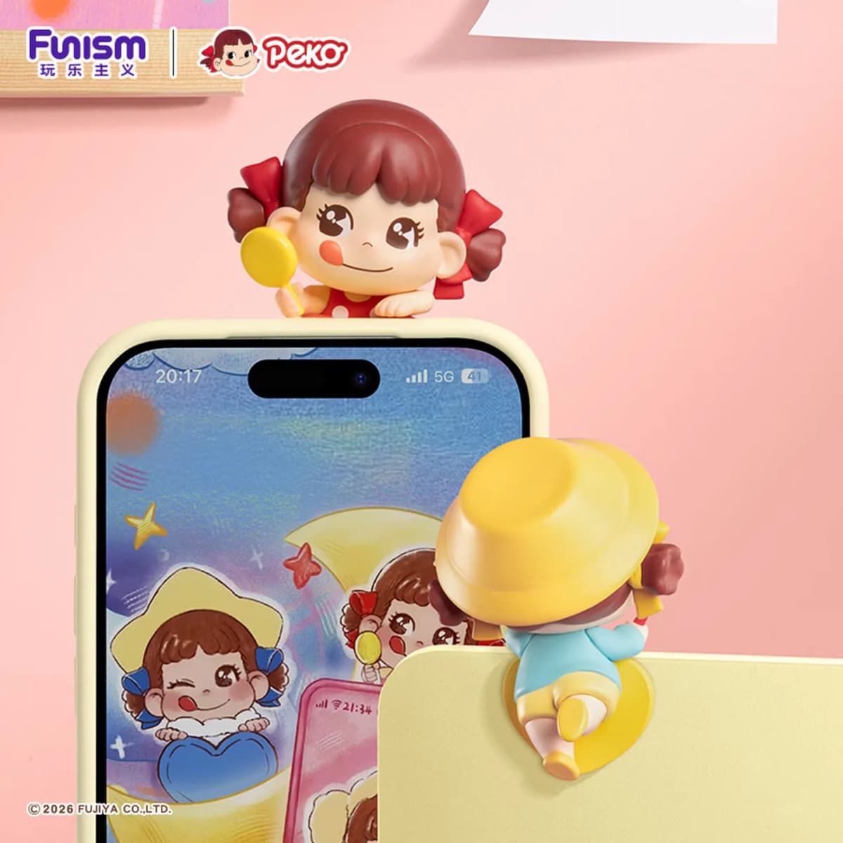FUNISM FUJIYA PEKO Dream Adventure Lying Hippers Blind Box Mini Figure Car Phone Dashboard Desk Ornament Birthday Gift Fans