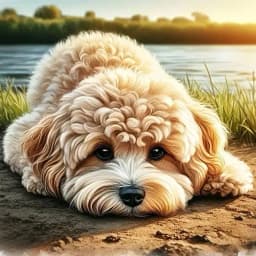 EverShine 5D Diamond Painting Dog Cartoon Mosaic Animal Lake River Full Drill Embroidery Puppy DIY Crafts Kit Adult Room Decor
