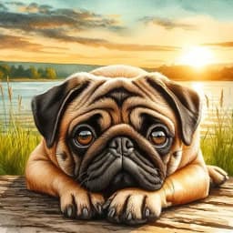 EverShine 5D Diamond Painting Dog Cartoon Mosaic Animal Lake River Full Drill Embroidery Puppy DIY Crafts Kit Adult Room Decor