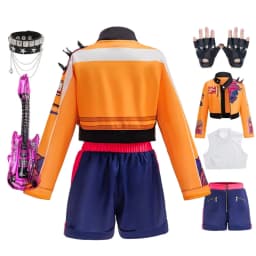 Girl 3D Print 3Pcs Role Play Dress up Popular Korean Music Performance Clothing Dance Costume Idol Singer Cosplay Team Uniform