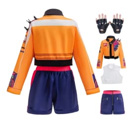 Girl 3D Print 3Pcs Role Play Dress up Popular Korean Music Performance Clothing Dance Costume Idol Singer Cosplay Team Uniform