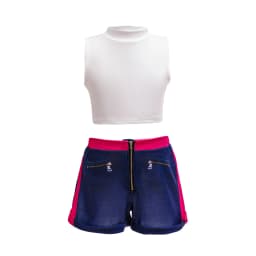 Girl 3D Print 3Pcs Role Play Dress up Popular Korean Music Performance Clothing Dance Costume Idol Singer Cosplay Team Uniform