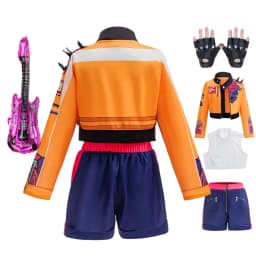 Girl 3D Print 3Pcs Role Play Dress up Popular Korean Music Performance Clothing Dance Costume Idol Singer Cosplay Team Uniform