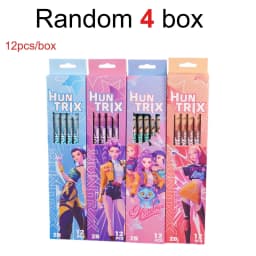 Anime Girls Lumi Mila Zoi Witch Hunter Pencils 2B HB Colors Pencils Cute Cartoon Student Stationery Set for Daily Learning Gifts