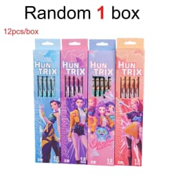 Anime Girls Lumi Mila Zoi Witch Hunter Pencils 2B HB Colors Pencils Cute Cartoon Student Stationery Set for Daily Learning Gifts