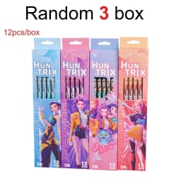 Anime Girls Lumi Mila Zoi Witch Hunter Pencils 2B HB Colors Pencils Cute Cartoon Student Stationery Set for Daily Learning Gifts