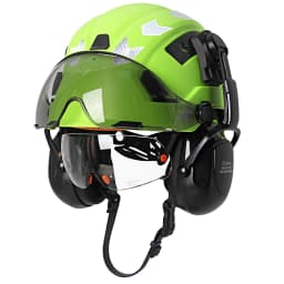CE Construction Safety Helmet with Double Goggles Reflective Stickers Earmuffs ANSI Hard Hat Industrial Working Cap for Engineer