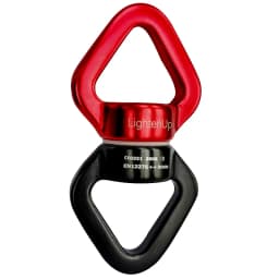 30KN Outdoor Rock Climbing Carabiner Swivel Connector Universal Gimbal Ring Yoga Swing Hammock Rope Swivel Rotational Connector