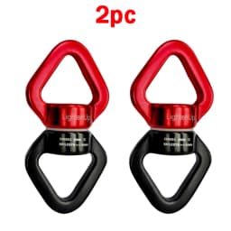 30KN Outdoor Rock Climbing Carabiner Swivel Connector Universal Gimbal Ring Yoga Swing Hammock Rope Swivel Rotational Connector