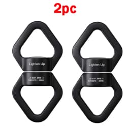 30KN Outdoor Rock Climbing Carabiner Swivel Connector Universal Gimbal Ring Yoga Swing Hammock Rope Swivel Rotational Connector