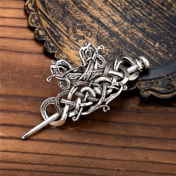 Retro Norse Runes Viking Celtic Knot Hair Clips & Barrettes Minimalist Witch Slide Stick Hairpin Accessories Women Pagan Jewelry
