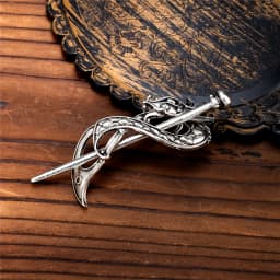 Retro Norse Runes Viking Celtic Knot Hair Clips & Barrettes Minimalist Witch Slide Stick Hairpin Accessories Women Pagan Jewelry